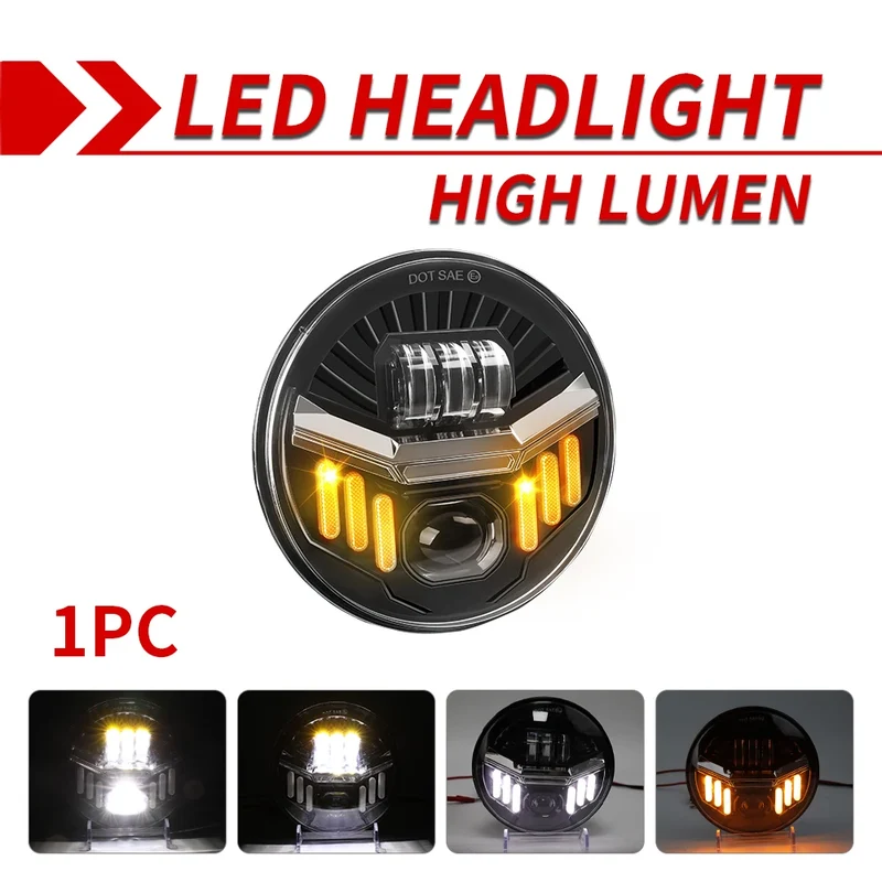 Phares LED 7 Pouces Jeep Wrangler JK