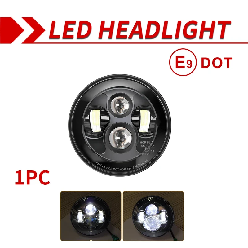 Phares LED 7 Pouces Jeep Wrangler JK