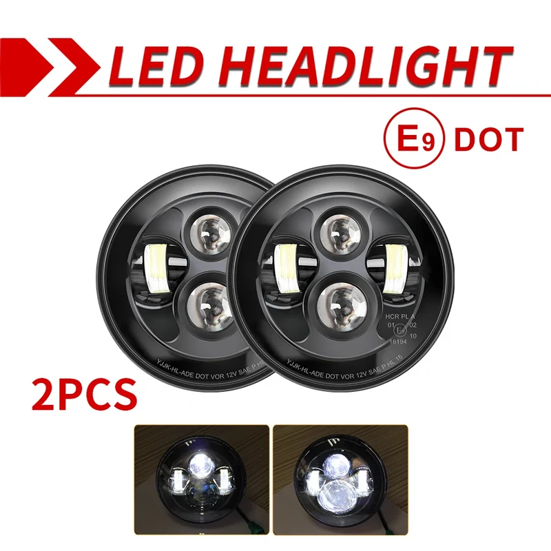 Phares LED 7 Pouces Jeep Wrangler JK