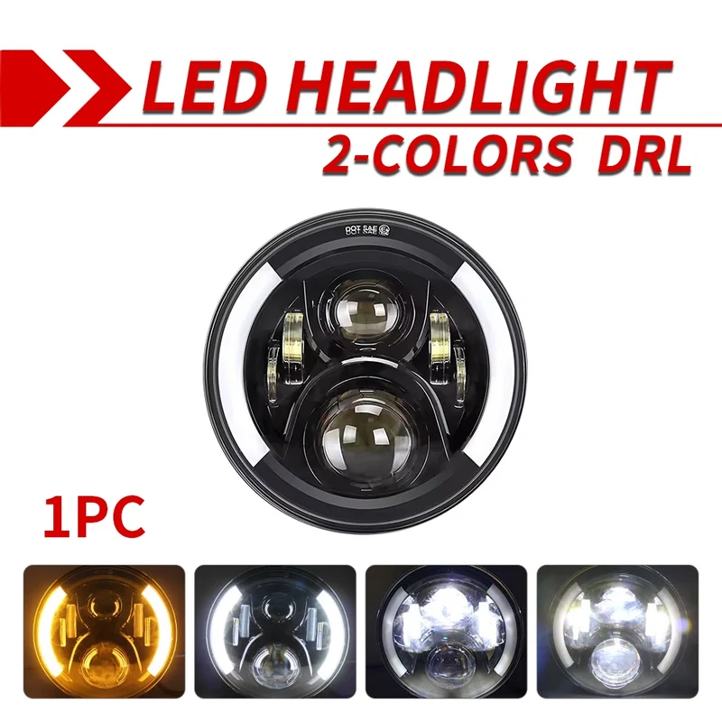 Phares LED 7 Pouces Jeep Wrangler JK