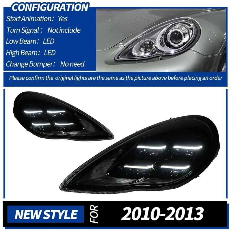 Phares LED Avant Porsche Panamera 970 2010-2017
