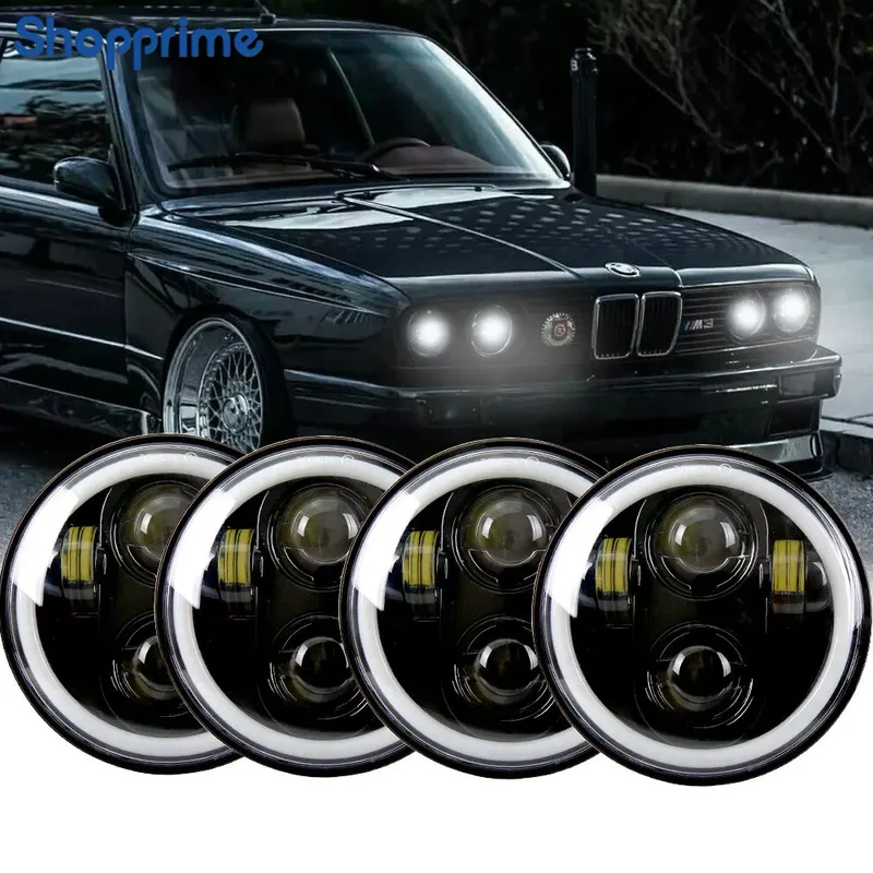 Phares LED Ronds BMW E30 325i 528i 535i 735i