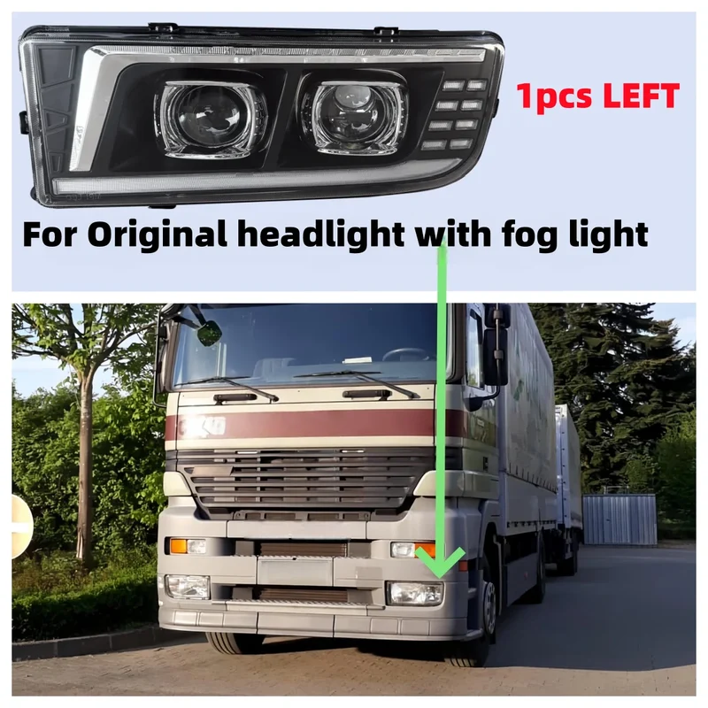 Phares LED Camion Mercedes Actros Axor 24V