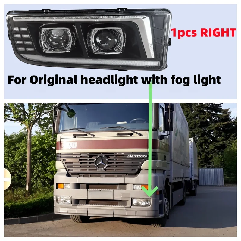 Phares LED Camion Mercedes Actros Axor 24V