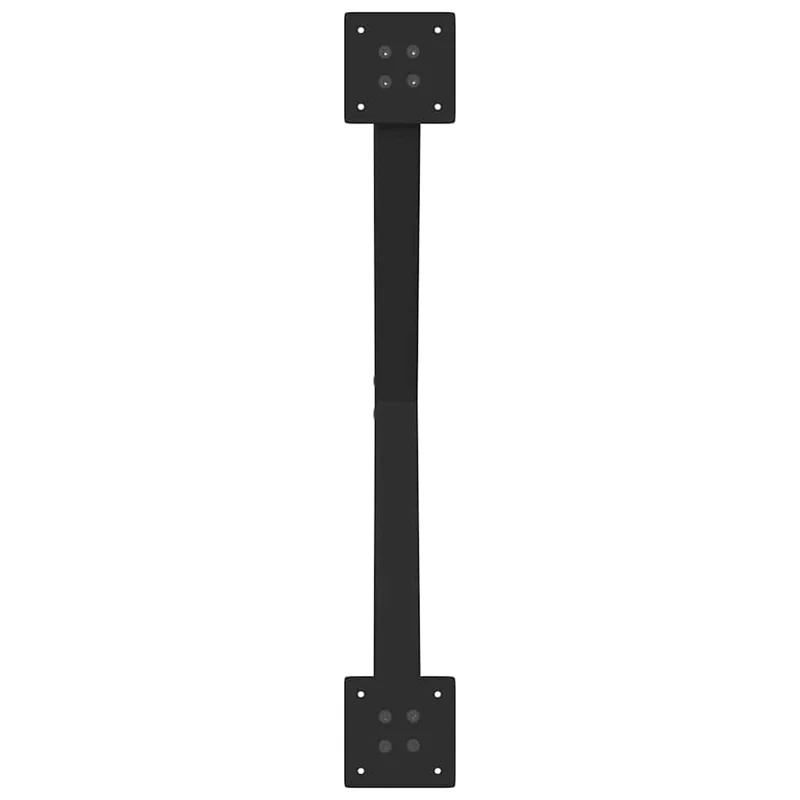 Lot de 2 pieds de table basse en forme de X 70 x 30 cm structure robuste design moderne en acier noir 02_0057159