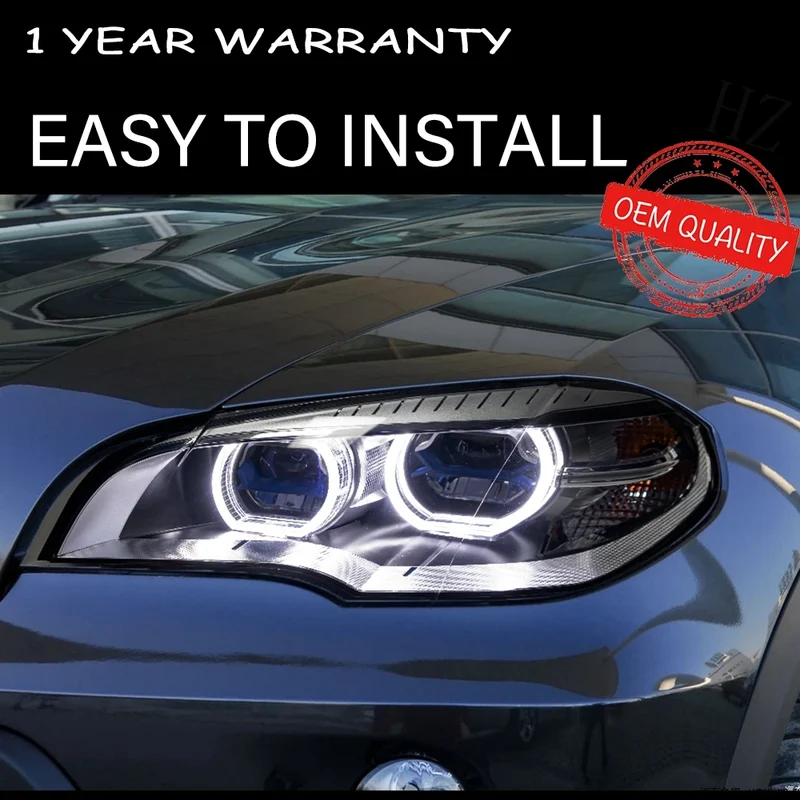 Phares LED BMW X5 E70 2007-2013 lentille Hella SG H7