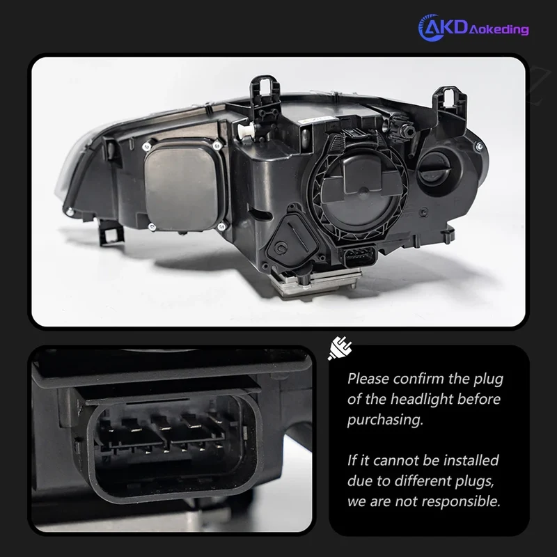 Phares LED BMW X5 E70 2007-2013 lentille Hella SG H7