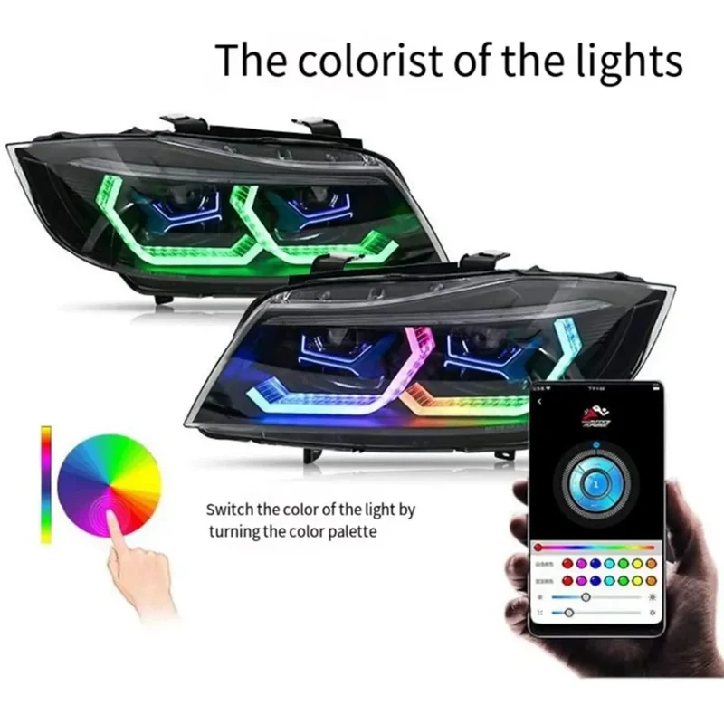 Phares LED RGB BMW Série 3 E90 2005-2012