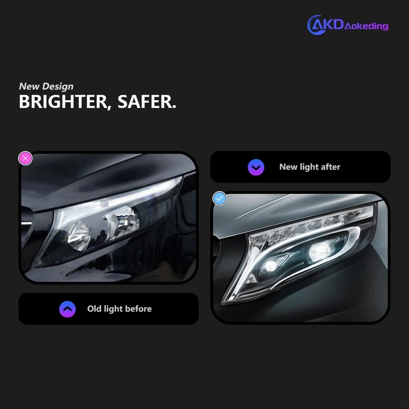 Phares LED Mercedes Vito W447 2015-2022