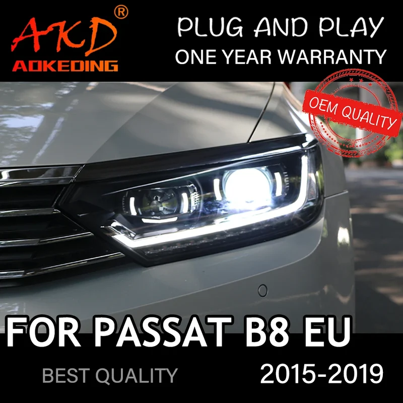 Phares LED Volkswagen Passat B8 2015-2019 lentille xénon HID