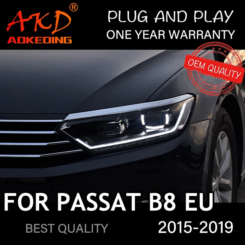 Phares LED Volkswagen Passat B8 2015-2019 lentille xénon HID