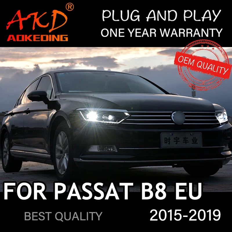Phares LED Volkswagen Passat B8 2015-2019 lentille xénon HID