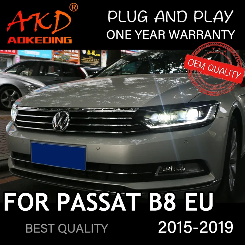 Phares LED Volkswagen Passat B8 2015-2019 lentille xénon HID