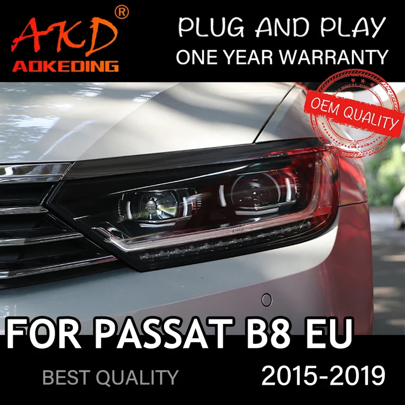 Phares LED Volkswagen Passat B8 2015-2019 lentille xénon HID