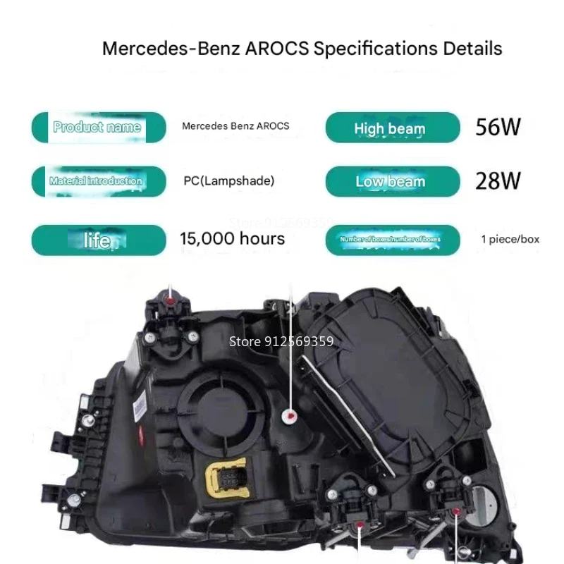 Phares LED Camion Mercedes AROCS 4143 3343