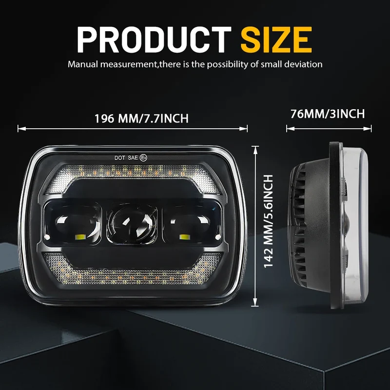 Phares LED Ronds Jeep Wrangler YJ Cherokee XJ