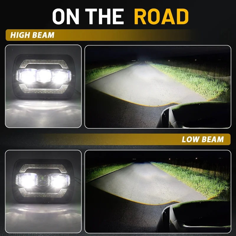 Phares LED Ronds Jeep Wrangler YJ Cherokee XJ