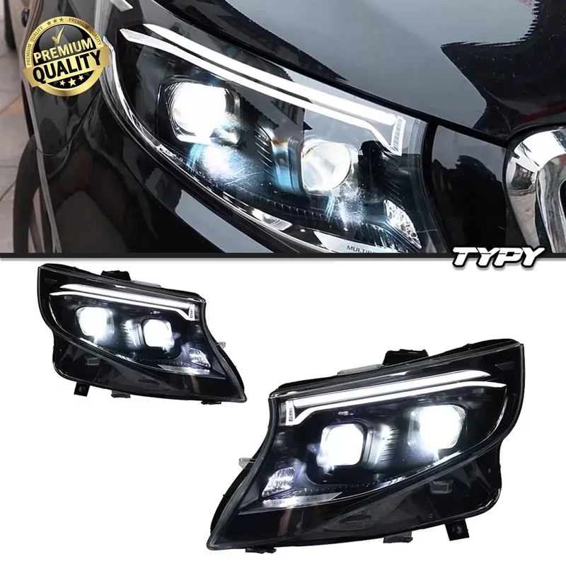 Phares LED Mercedes Vito W447 2016-2023 à défilement dynamique