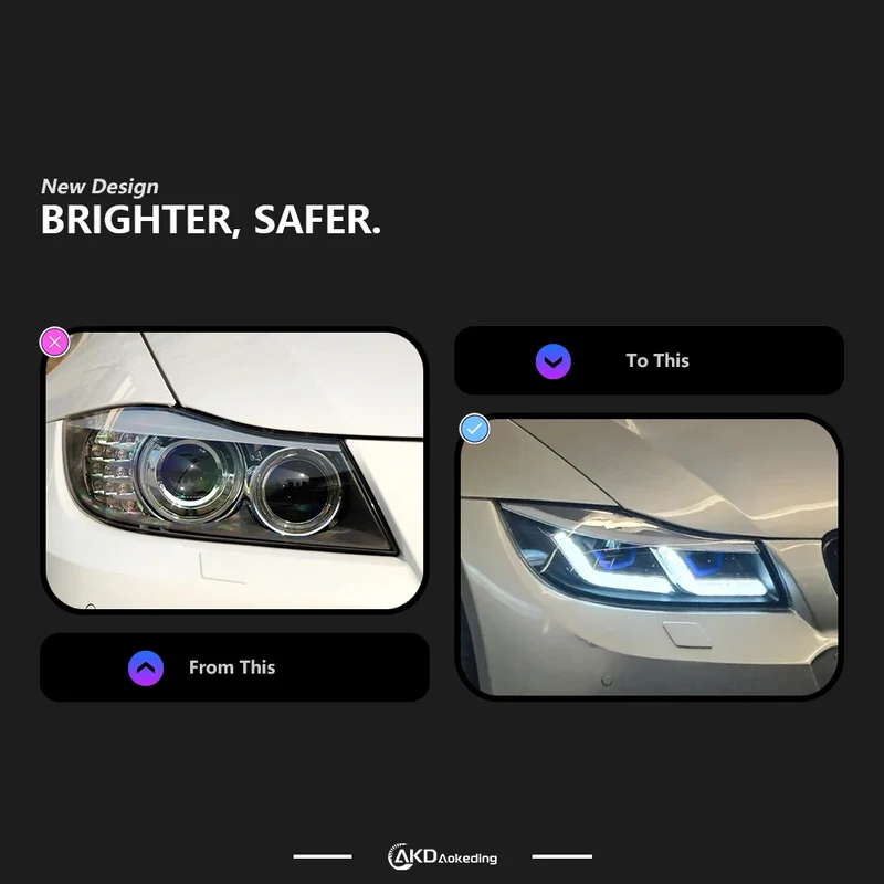 Phares LED BMW E90 2005-2012