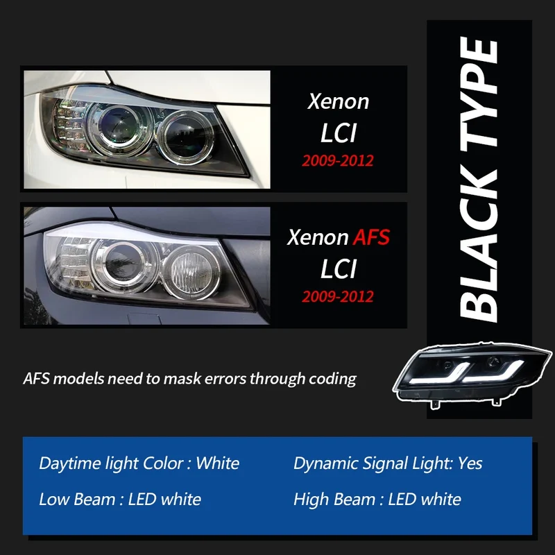 Phares LED BMW E90 2005-2012