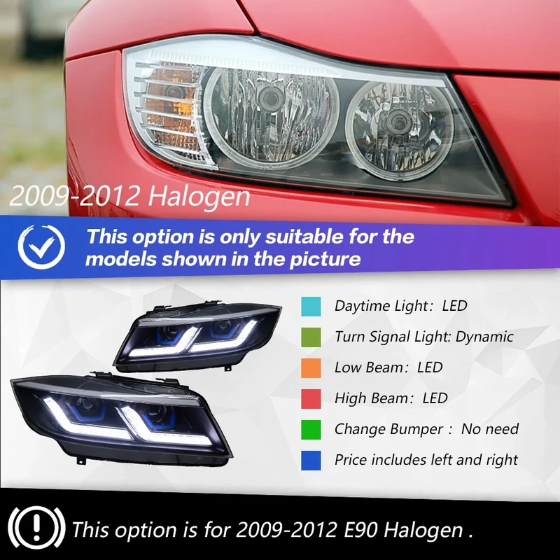 Phares LED BMW E90 2005-2012