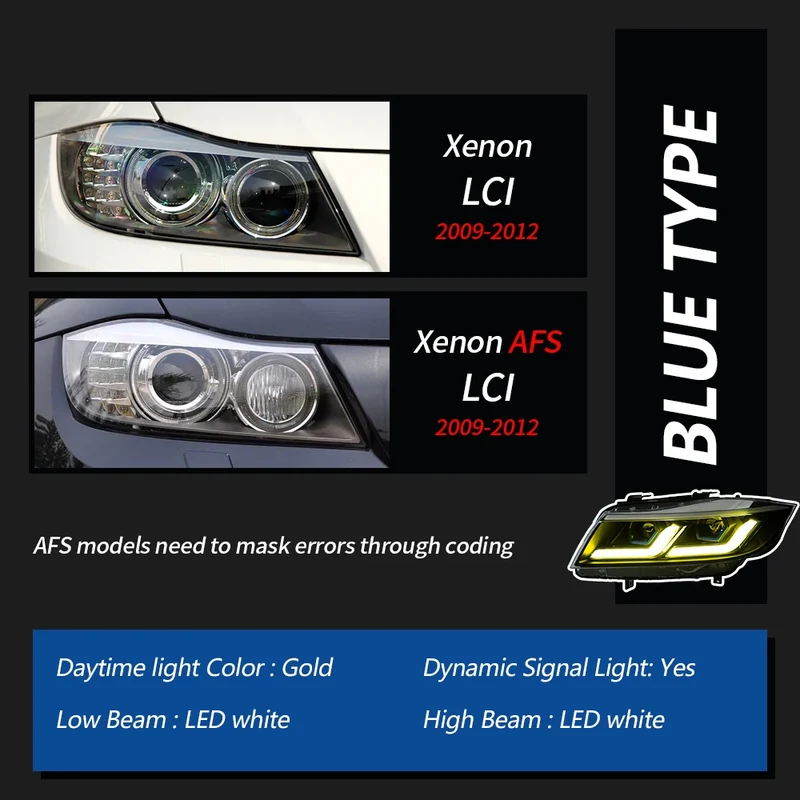 Phares LED BMW E90 2005-2012