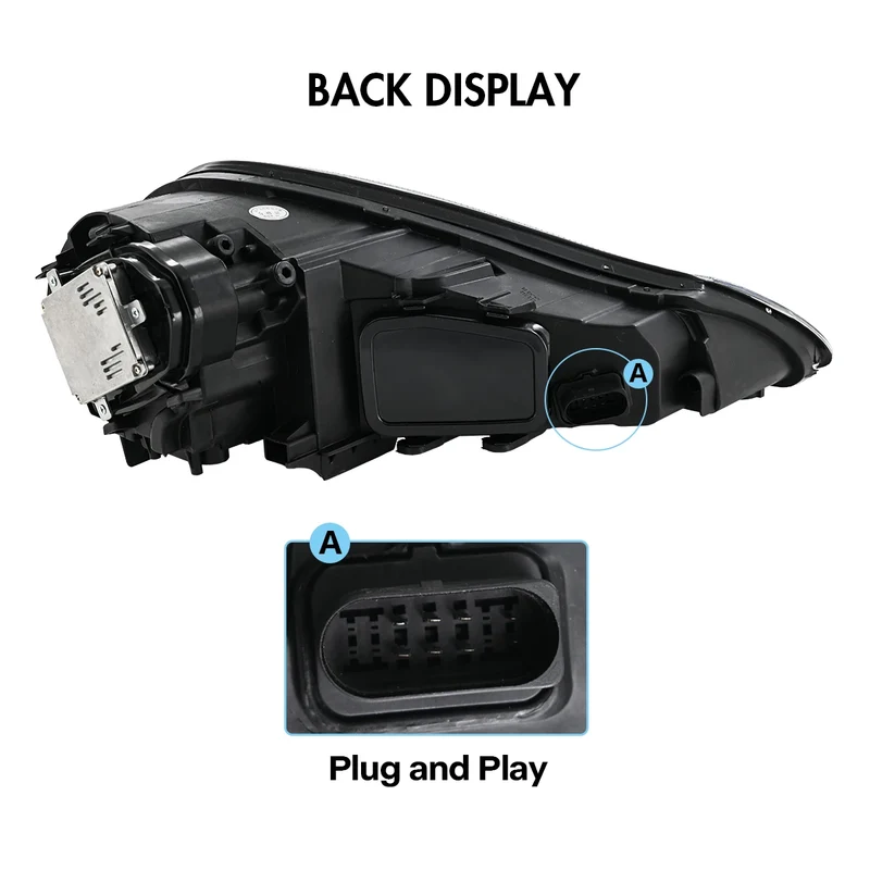 Phares LED Porsche Cayenne 957 2007-2010 à lentille de projection