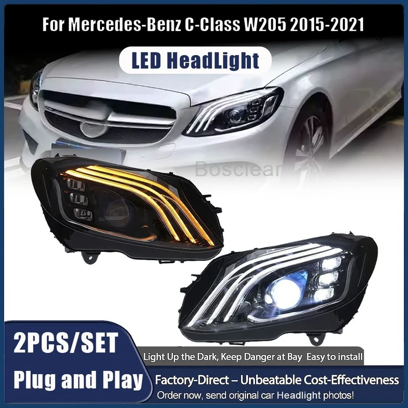 Phares LED Mercedes Classe C W205 2015-2021