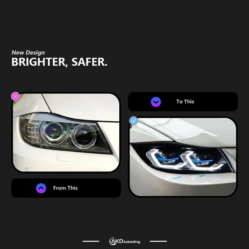Phares LED BMW E90 Série 3 2005-2012