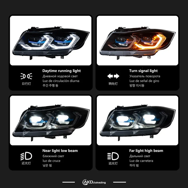 Phares LED BMW E90 Série 3 2005-2012