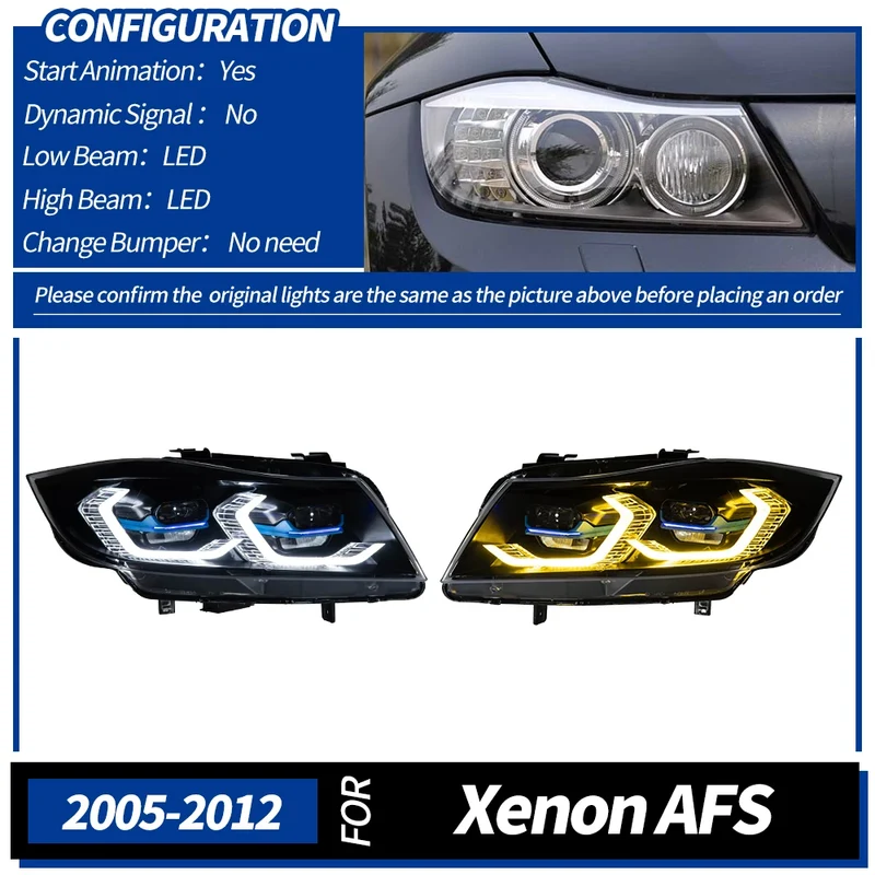 Phares LED BMW E90 Série 3 2005-2012