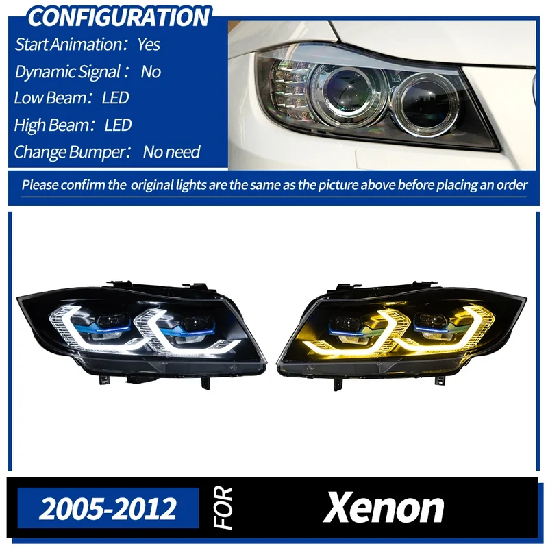 Phares LED BMW E90 Série 3 2005-2012