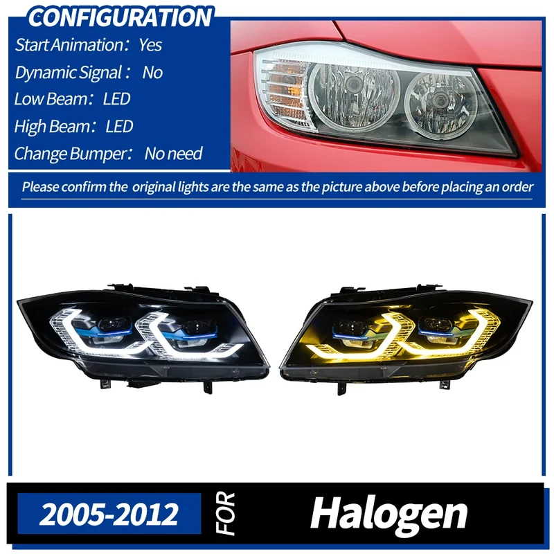 Phares LED BMW E90 Série 3 2005-2012