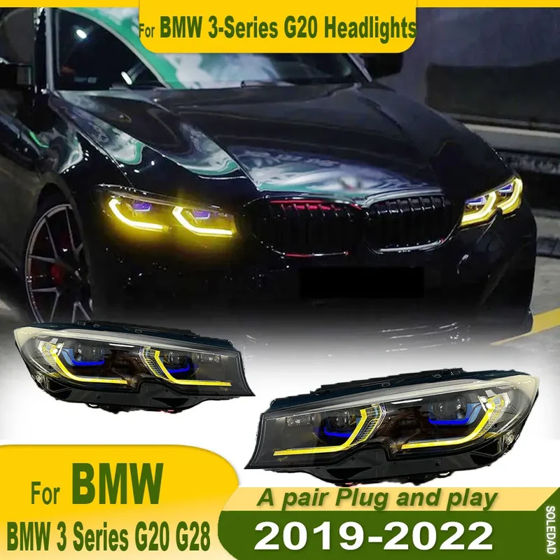 Phares Laser LED BMW Série 3 G20 G28 2019-2022