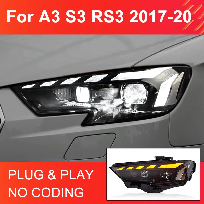 Phares LED Audi A3 S3 8V 2017-2020