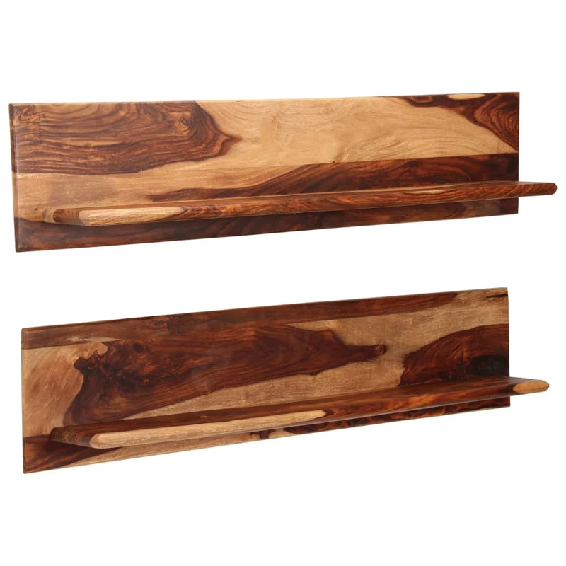 Étagère meuble design murales 2 pcs 118 cm bois massif 2702234/2