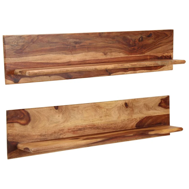 Étagère meuble design murales 2 pcs 118 cm bois massif 2702234/2