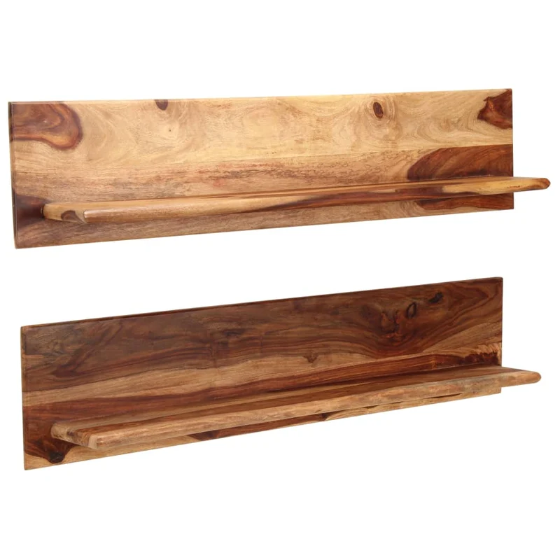 Étagère meuble design murales 2 pcs 118 cm bois massif 2702234/2