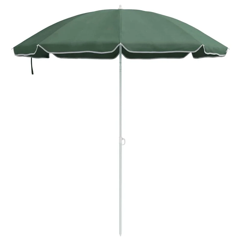 Parasol rond réglable extérieur chic jardin 161 x 161 x 193 cm en polyester vert 02_0056699