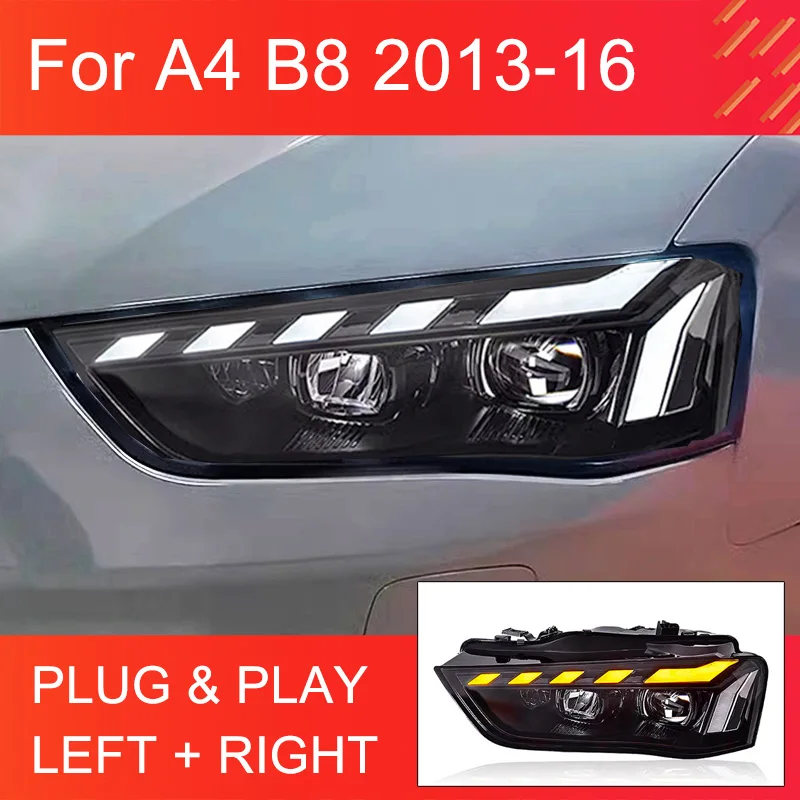 Phares LED Audi A4 B8 2013-2016 à défilement dynamique
