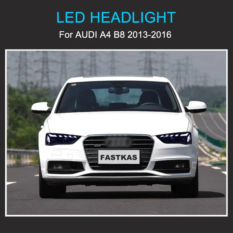 Phares LED Audi A4 B8 2013-2016 à défilement dynamique