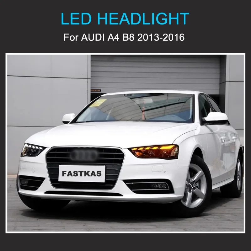 Phares LED Audi A4 B8 2013-2016 à défilement dynamique