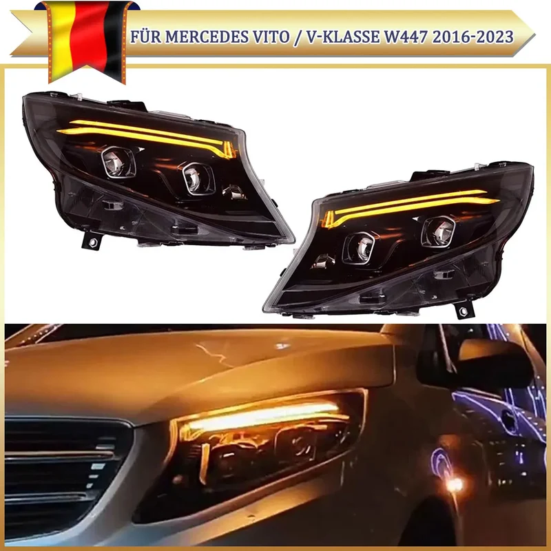 Phares LED Mercedes Classe V W447 V220 2015-2023
