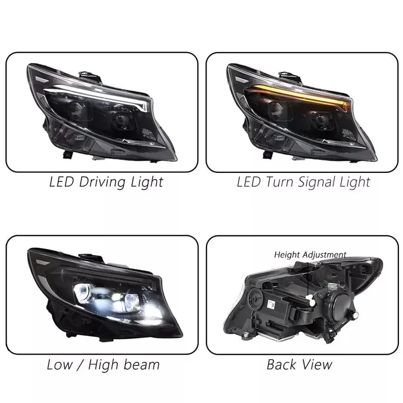 Phares LED Mercedes Classe V W447 V220 2015-2023