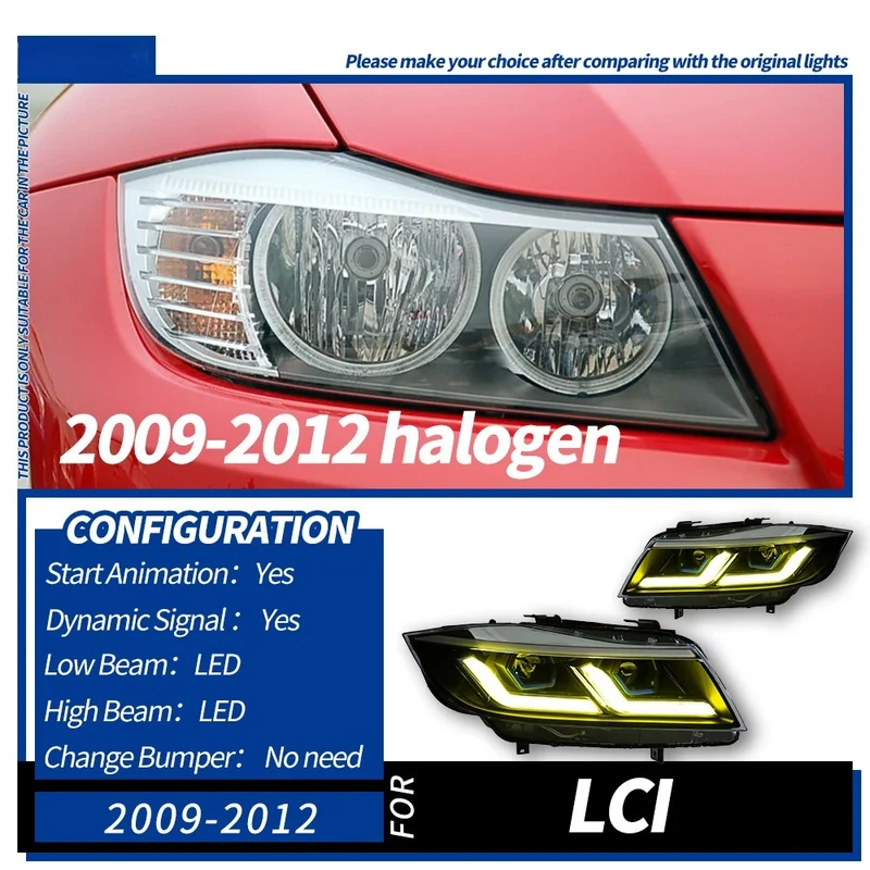Phares LED BMW Série 3 E90 Double Lentille 2005-2012