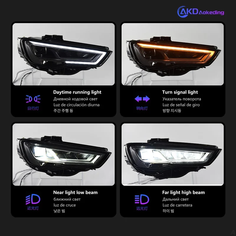 Phares LED Audi A3 8V 2014-2016
