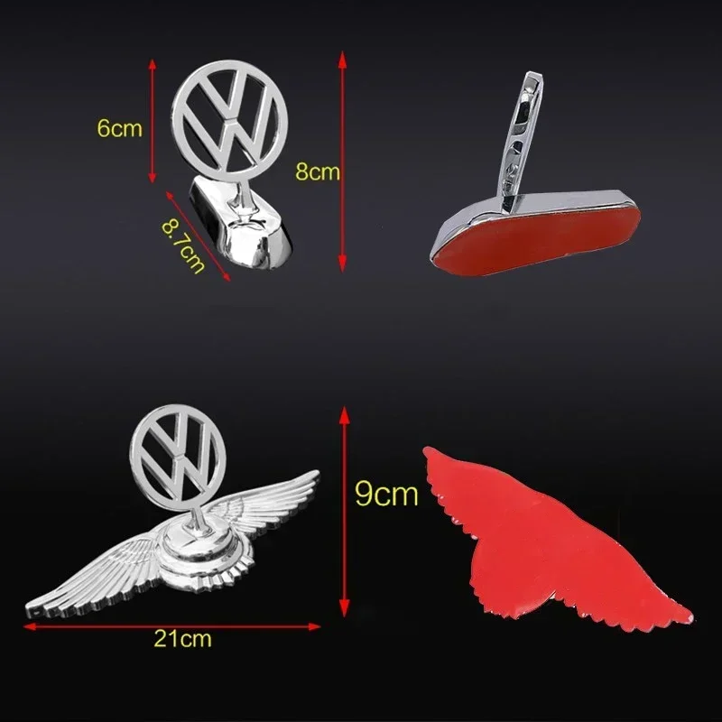 Emblème de Capot Chromé Volkswagen Golf Polo Passat