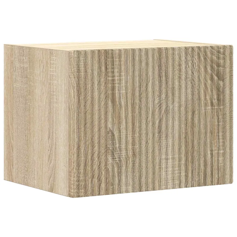 Meuble TV mural moderne design chic agencement modulable 100 x 31 x 29,5 cm en chêne sonoma 02_0056210