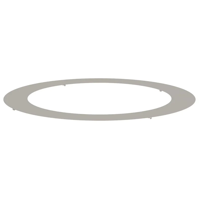 Lot de 5 anneaux d'arbre plats design moderne extérieur 120 x 120 cm protection racinaire en acier marron 02_0052353