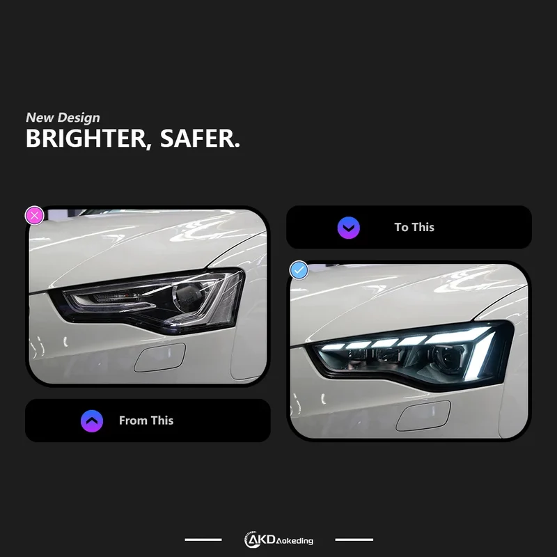 Phares LED Audi A5 A5L RS5 2013-2016